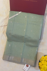 HOV HANDLOOM CHANDERI SAREE - SMALL LEAF - 101