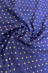 HOV Handloom Banarasi Crepe Silk Saree - Butidar All Over - Dark Blue - 075