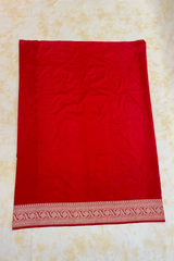 HOV Exclusive Handloom Banarasi Katan Silk Saree - Butidar - Rangakat Red Green - 102