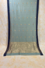 HOV Handloom Chanderi Cotton Silk Saree - Lotus Buta1 - 026