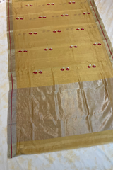 HOV Handloom Chanderi Full Tissue Saree - Plain - 008