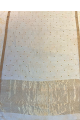 HOV HANDLOOM CHANDERI SAREE - ROUND BUTA ALL OVER - 107