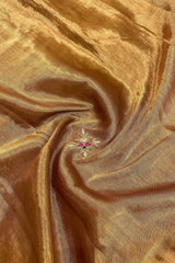 HOV Handloom Chanderi Full Tissue Saree - Handwork Paisley - 005-01