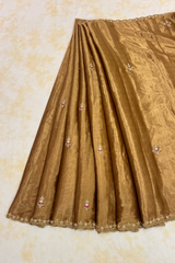 HOV Handloom Chanderi Full Tissue Saree - Handwork Paisley - 005-01