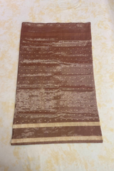 HOV Handloom Pure Zari Tissue Banarasi Katan Silk Saree - Butidar - Beige Kasturi - 087