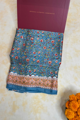 HOV Hand-Block Print Saree Modal  - 014