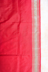 Real Zari Handloom Kadhua Banarasi Katan Silk Saree - Jaangla - Red Minakari