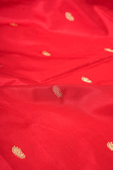 Handloom Paithani Silk Saree - Classic Pallu - Red
