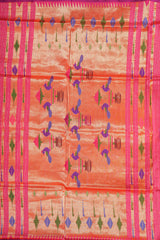 Handloom Paithani Silk Saree - Classic Pallu - Violet