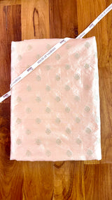 Handloom Banarasi Brocade Silk Fabric - Peach