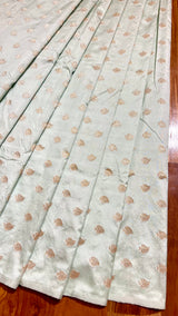 Handloom Banarasi Brocade Silk Fabric - Paan Buta