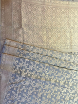 HOV HANDLOOM BANARASI KATAN SILK SAREE - JAANGLA - 130