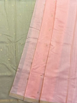 HOV HANDLOOM CHANDERI SAREE- SMALL NAKSHI BORDER - 113