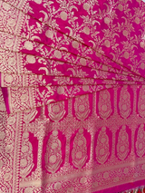 HOV HANDLOOM BANARASI KATAN SILK SAREE - JAANGLA - 130