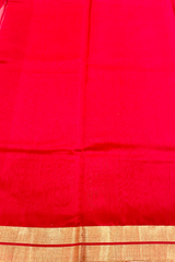 HOV Handloom Chanderi Cotton Silk Saree - Plain Zari Border - 018-01-02