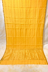 HOV Handloom Chanderi Cotton Silk Saree - Checks - 012-01