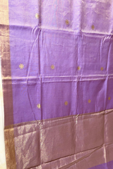 HOV Handloom Chanderi Half Tissue Saree - Round Buta - 004-03