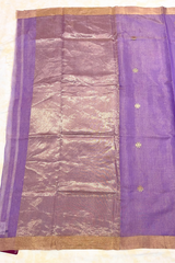 HOV Handloom Chanderi Half Tissue Saree - Round Buta - 004-03