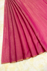 HOV Handloom Chanderi Half Tissue Saree - Half n Half - 001-02