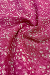 HOV Hand-Block Print Saree Small Border - 010-01