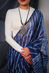 Peacock Statement Pendant Neckpiece In Pure Silver