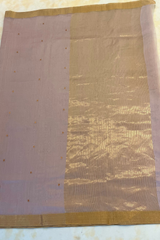 HOV HANDLOOM CHANDERI SAREE - SILK MINI ROUND RED MEENA - 109