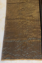 HOV HANDLOOM CHANDERI SAREE - SINGLE STRIPE GOLD - 108