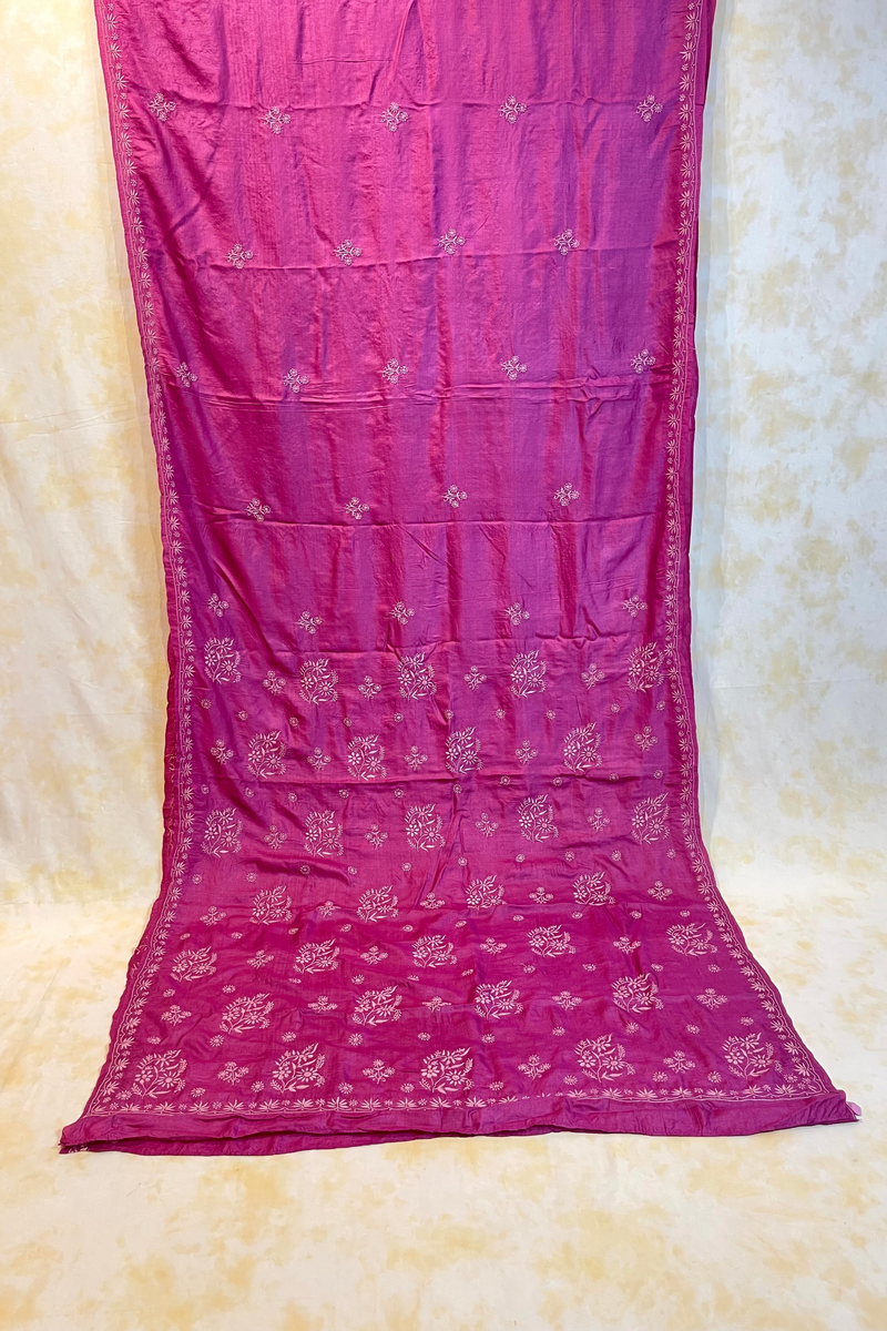 HOV HandEmbroidered Chikankari Saree - 060