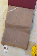 HOV HANDLOOM CHANDERI SAREE - TISSUE - ROUND BUTA - 100