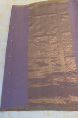 HOV HANDLOOM CHANDERI SAREE- TISSUE - ROUND BUTA - 100