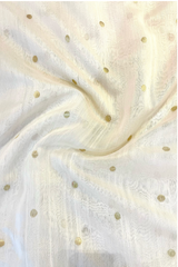 HOV HANDLOOM CHANDERI SAREE - ROUND BUTA ALL OVER - 107