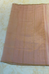 HOV HANDLOOM CHANDERI SAREE - SINGLE STRIPE GOLD - 108