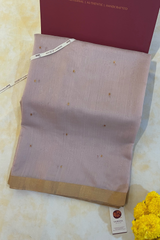 HOV HANDLOOM CHANDERI SAREE - SILK MINI ROUND RED MEENA - 109