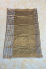 HOV Handloom Chanderi Silk Saree - Kota Silk Feather - White - 045