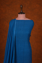 Chikankari Georgette Suits Set -Blue