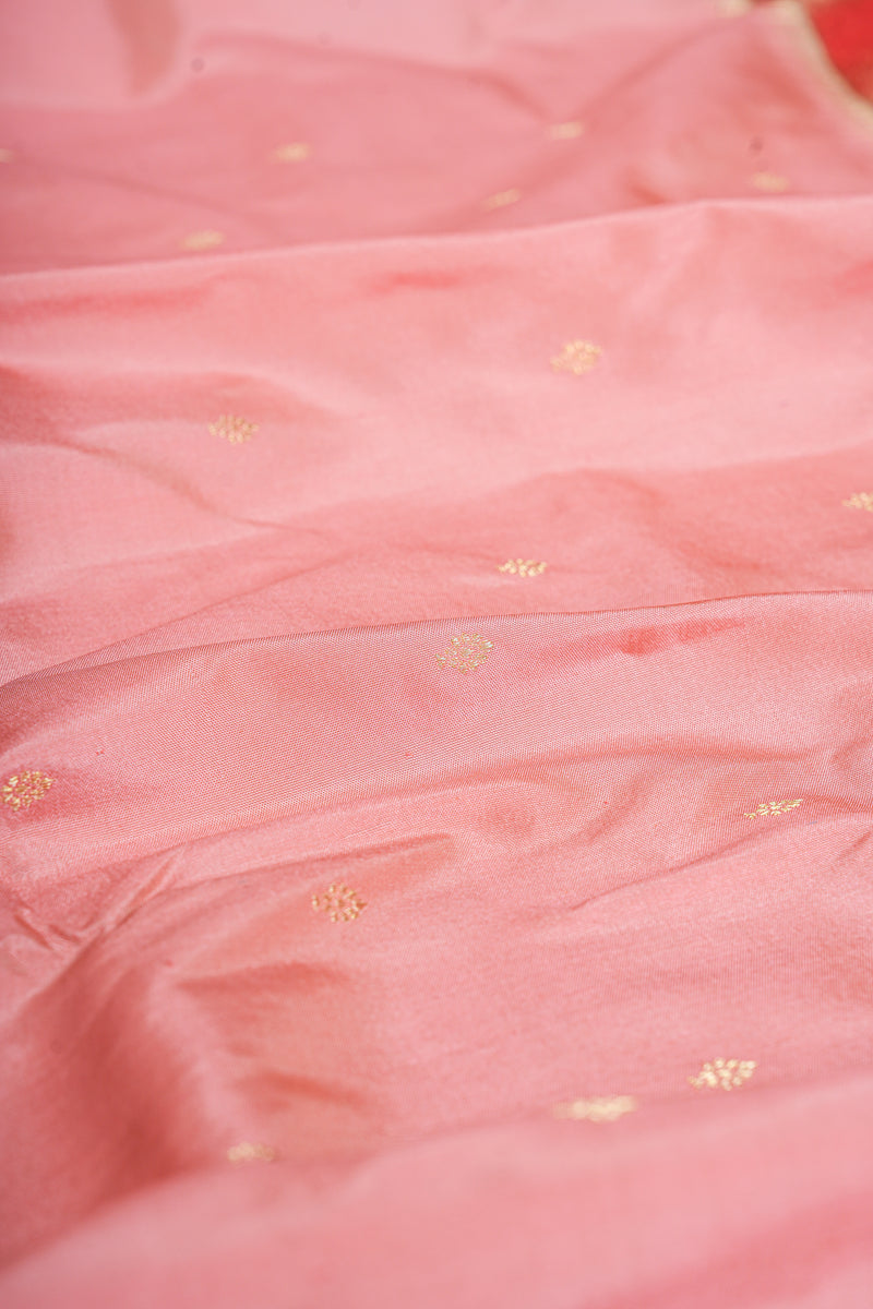 Handloom Paithani Silk Saree - Triple Muniya Aboli Pink