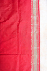 Real Zari Handloom Kadhua Banarasi Katan Silk Saree - Jaangla - Red Minakari