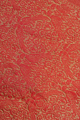 Handloom Georgette Banarasi Silk Saree - Butidar - Beige Red