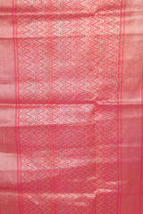 Handloom Kadhua Banarasi Kora Silk Saree - Shaded Butidar - Pink