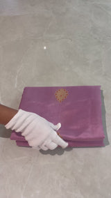 Handloom Silk Chanderi Saree - Fukdani Buta -Lilac