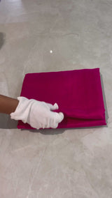 HOV Handloom Chanderi Cotton Silk Saree - Plain Zari Border - 018-03-04