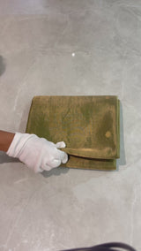 HOV Handloom Chanderi Half Tissue Saree - Round Buta - 003-02 - Green