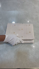 HOV HANDLOOM CHANDERI SAREE - ROUND BUTA ALL OVER - 107