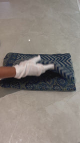 HOV Ajarakh Hand-Block Print Saree - Mul Cotton - 015