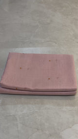 HOV HANDLOOM CHANDERI SAREE - SILK MINI ROUND RED MEENA - 109