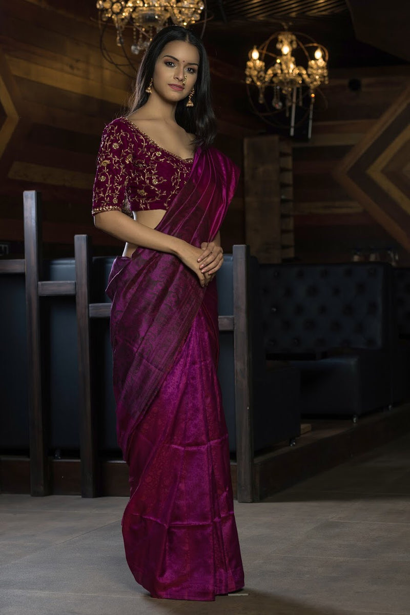 Ruhi Handloom Mashroo Saree
