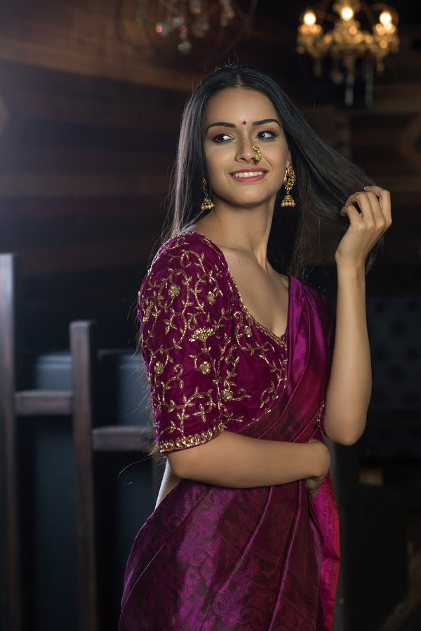 Ruhi Handloom Mashroo Saree